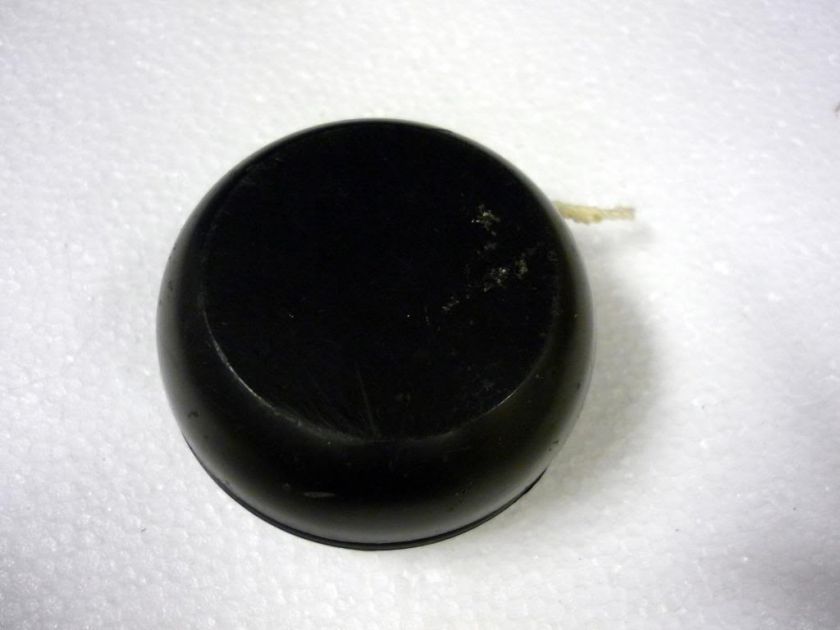 VINTAGE AMOCO BLACK WOOD YOYO GIVEAWAY FREEBIE  