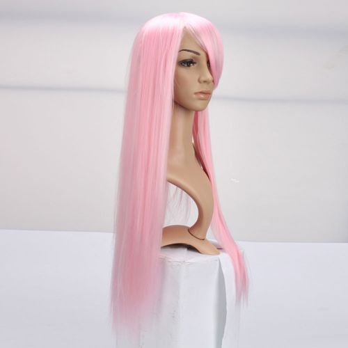 NEW Fashion Straight Hair Wig Pink Cosplay Wig Party Wig Hot Sale 