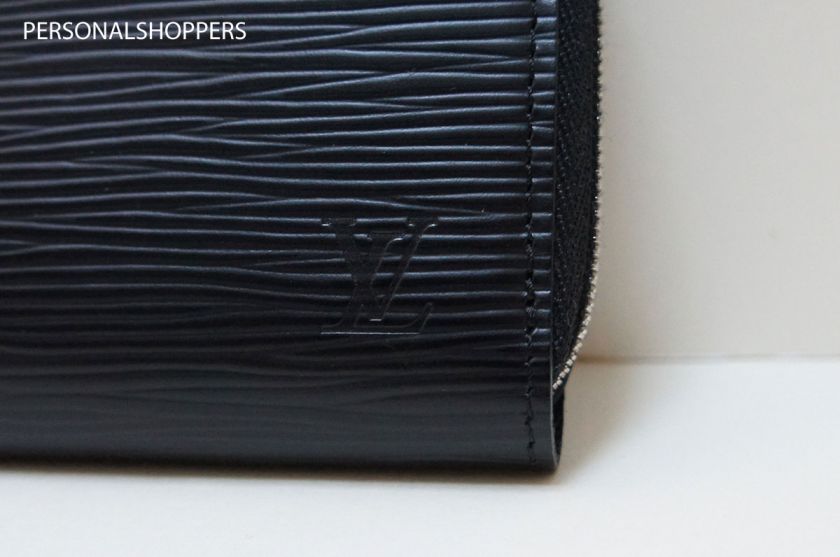   LOUIS VUITTON LV SMALL BLACK EPI ZIPPY WALLET/COIN PURSE FOR YOUR BAG