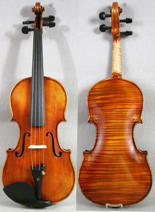 ART Floral Carved Violin #0826 Charming Sound PRO  