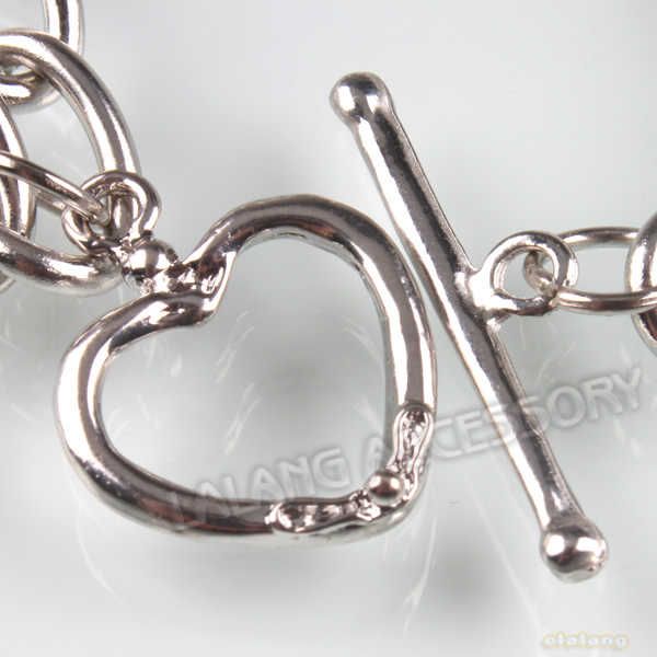 50x Rhodium Plated Charms Bracelets Chains 20cm 220081  