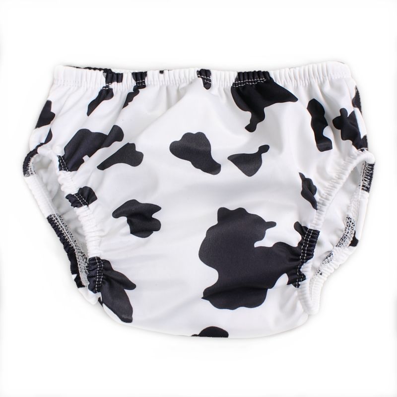 BABY SWIM DIAPER NAPPY Size XL 30 42lbs Cow Print 1503  