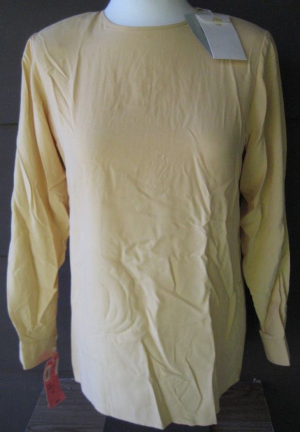 NEW  Point View Womens Shirt Silk XS Ivory  