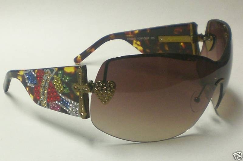 ED HARDY ZEKE EHS 023 TORTOISE EHS023 23 AUTHENTIC  