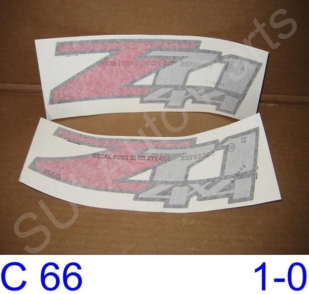   Silverado Sierra Factory OEM Z71 Side Decal Factory GM (C66 3z)(Qty 2