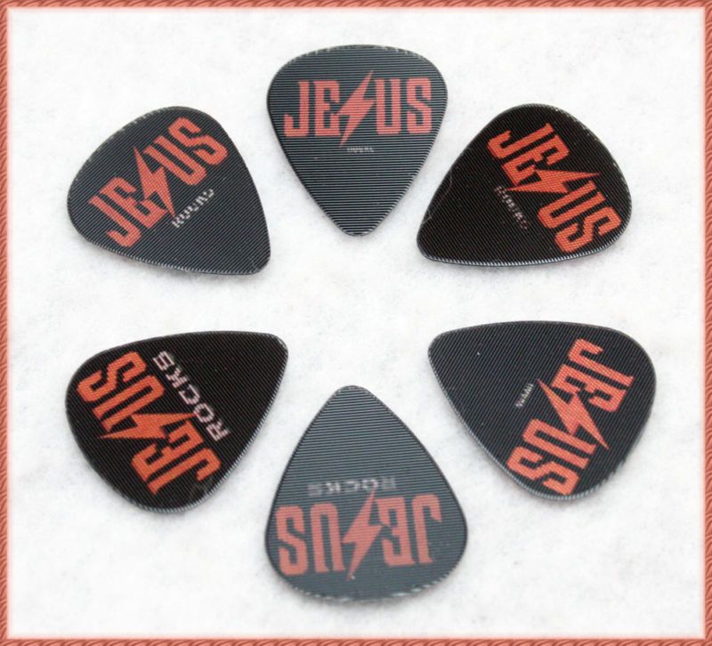 12 Lot Bulk JESUS ROCKS Christian Medium 351 Motion Guitar Picks 