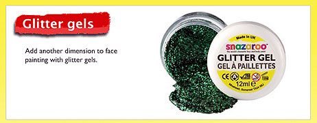 FACE BODY PAINT PAINTING ~ 12ml GLITTER GELS ~ U PICK  