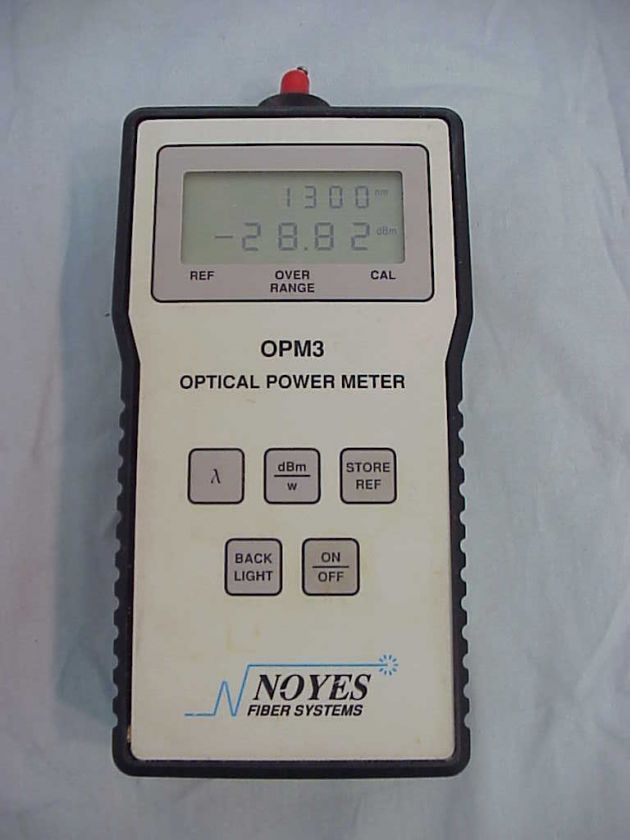 Noyes OPM3 Fiber Optic Power Meter 850nm 1300nm 1550nm  