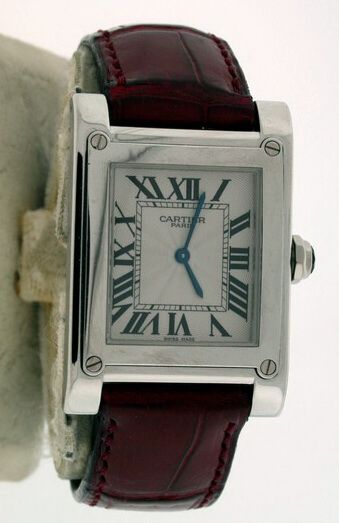 Cartier Tank a Vis Privee Collection Limited Edition Mens Platinum 