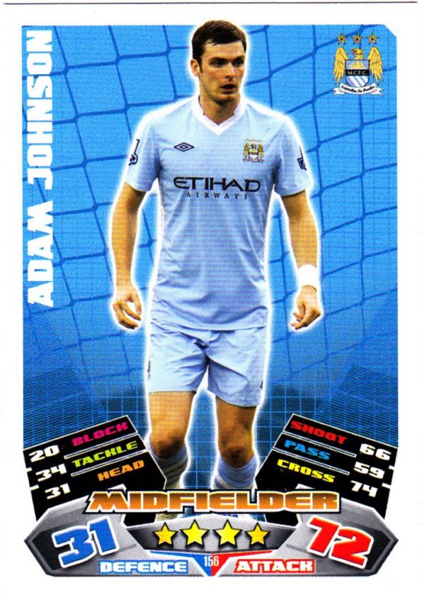 MATCH ATTAX 11 12 PICK YOUR OWN MAN CITY BASE CARD FREE P+P  