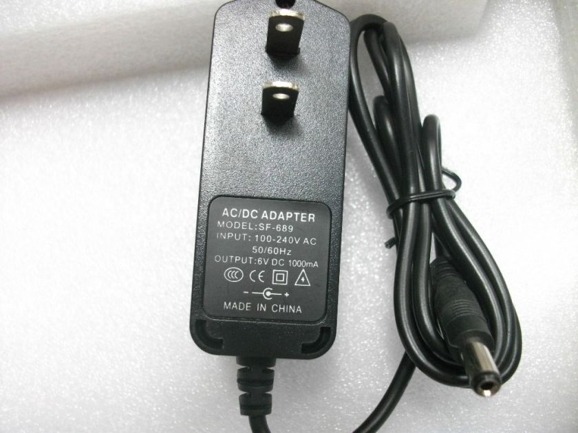   AC 110 240V output 6V DC 1A 2.1x5.5mm Quality power Supply adapter