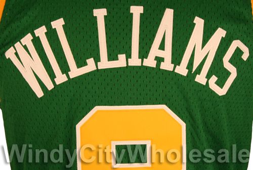 JAZZ DERON WILLIAMS SEWN THROWBACK JERSEY ADIDAS XXL  