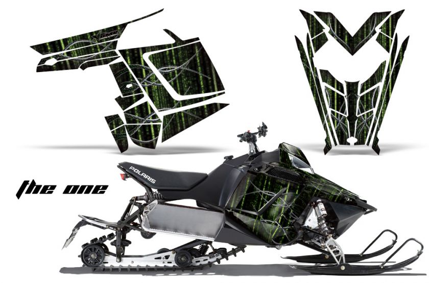   GRAPHIC DECAL WRAP KIT POLARIS RUSH PRO RMK 600/800 SLED SNOWMOBILE