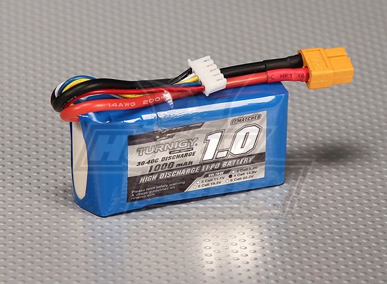 RC Turnigy 1000mAh 4S 30C Lipo Pack ID21117  