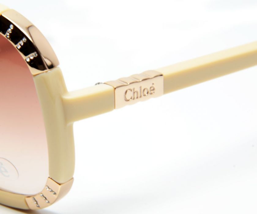 NEW CHLOE CL 2219 CL2219 C04 BEIGE AUTHENTIC SUNGLASSES  