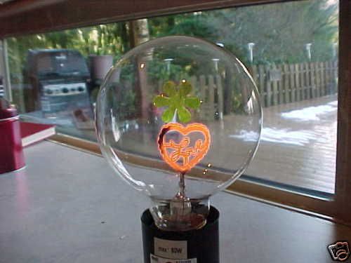 Shamrock, Love, Filament light/lamp bulb  