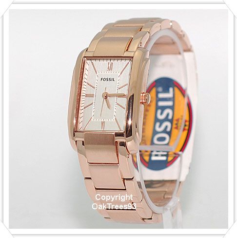 FOSSIL WOEMENS THREEE HAND ROSE GOLD WATCH ES2731  