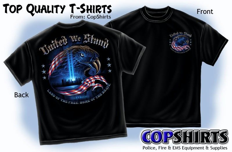 FIRE / POLICE / EMS 9 11 WTC MEMORIAL T SHIRT NEW  