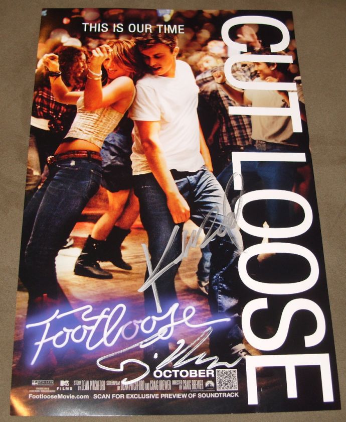 KENNY WORMALD CRAIG BREWER SIGNED FOOTLOOSE MINI POSTER  