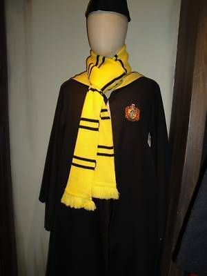 Wizarding World of Harry Potter Costume Hufflepuff Scarf Hogwarts 