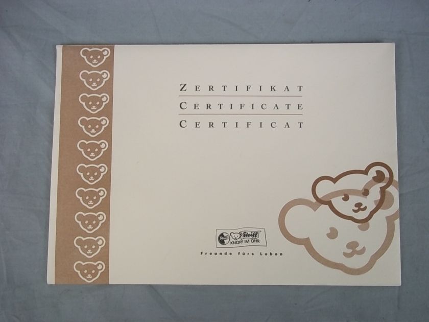 Boxed Steiff Bear #661952   Anna   The Friendship Bear #1920/2005 