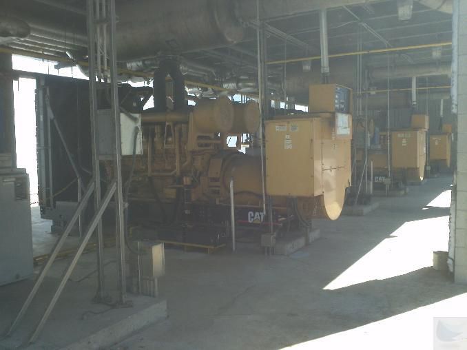 Power Plant W/3 Model 3512 Caterpillar Generators 1275 kW 4160V 3 