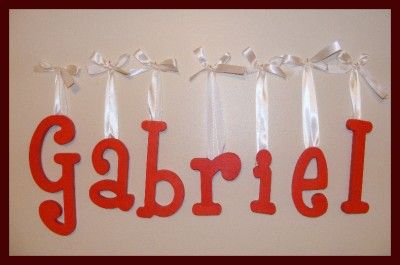 PERSONALIZED WOODEN WALL LETTERS BABY NURSERY WOOD  