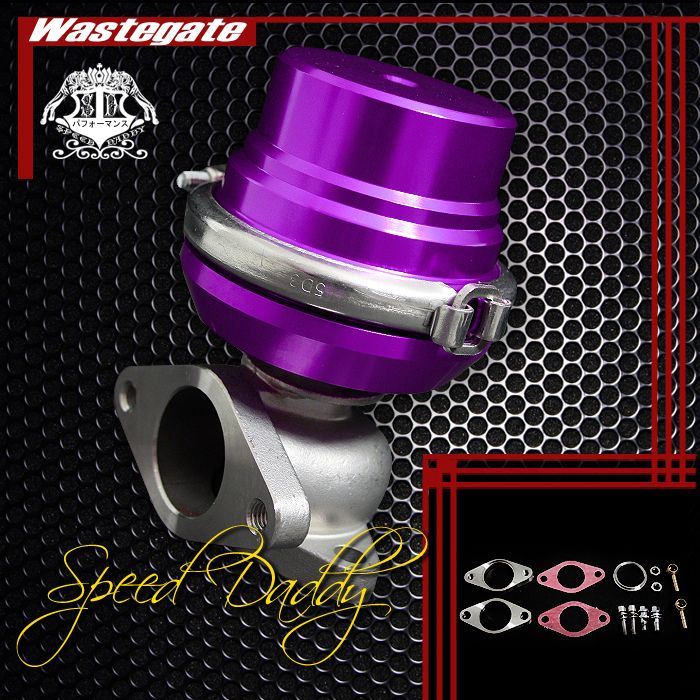 UNIVERSAL EXTERNAL 38MM TURBO V BAND WASTEGATE WG BYPASS EXHAUST 