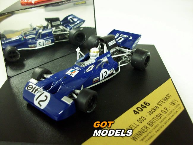 TYRRELL 003   1/43 QUARTZO WINNER BRITISH GP 1971   J STEWART 4046 