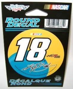 2009 KYLE BUSCH #18 M&M TOYOTA 3 ROUND DECAL STICKER  