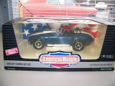 Ford Shelby Cobra 427 S/C American Muscle Ertl 118 NIB Great 