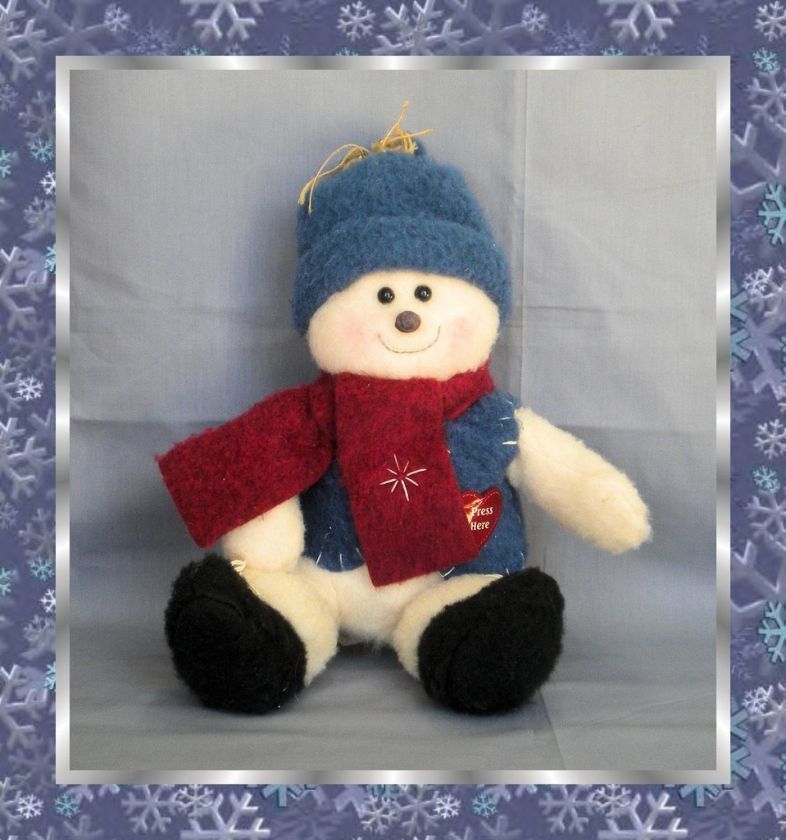 CRAZY MOUNTAIN ANIMATRONIC HOLIDAY WINTER SNOWMAN PLUSH  