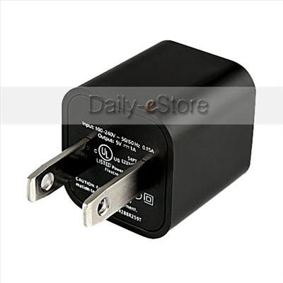   USB Wall Charger Adaptor For iPhone 4S 4G 4 iPod Nano Touch  