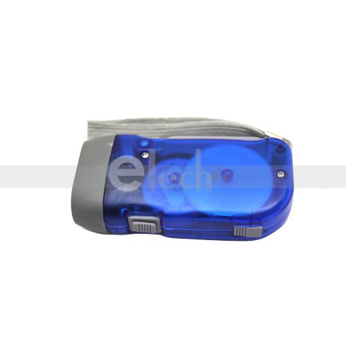 No Battery 3 LED Dynamo Crank Wind Flashlight Torch  