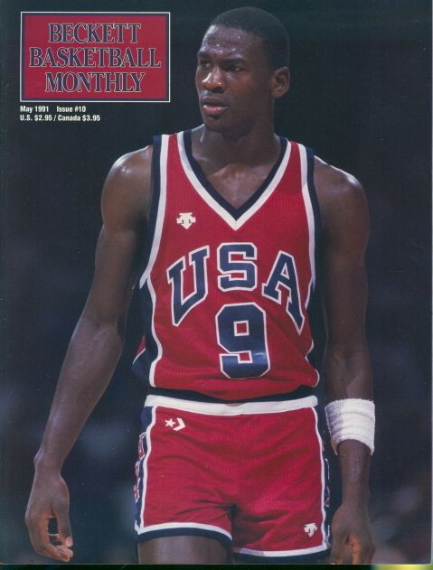 1991 Beckett Basketball Magazine #10 Michael Jordan USA  
