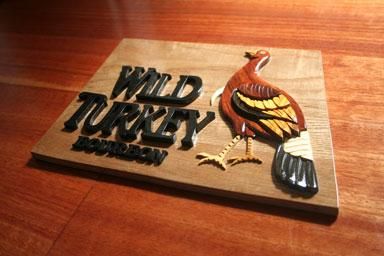 WILD TURKEY BOURBON Wooden Plaque Souvenir Gift  