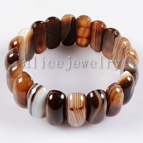 60mm Natural Onyx Agate Bangle Bracelet GB228  