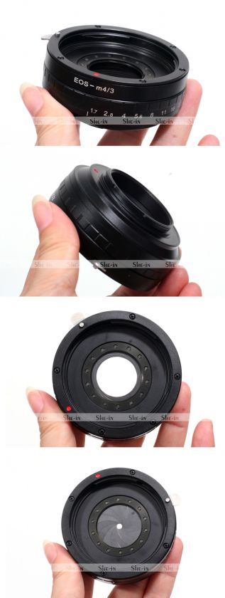 Canon EOS EF Lens to Micro 4/3 M4/3 adapter aperture  