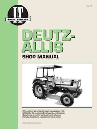   DEUTZ ALLIS TRACTOR SHOP MANUAL 6240, 6250, 6260, 6265, 6275  