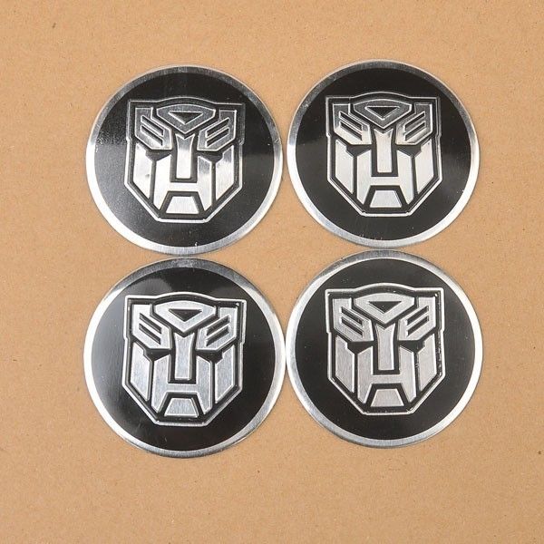 7407 Free Ship 4PCS Transformers Autobot Car Wheel Center Sticker 