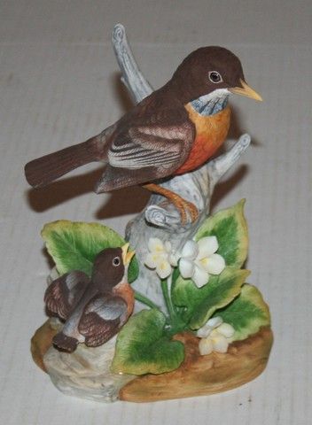 Vintage Lefton Owl Porcelain Bird Figurine KW 866  