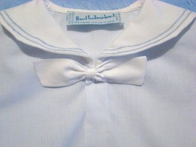 HAND~EMBROIDERED BOYS NEWBORN SAILOR OUTFIT~reborn  