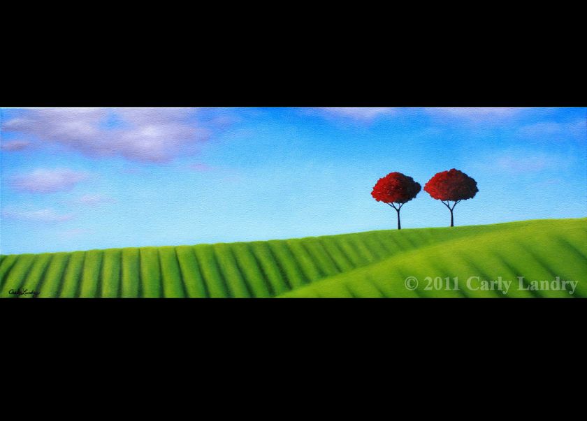 Original Large Oil Painting Abstract Modern Tree Art  