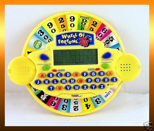 Tiger WHEEL OF FORTUNE JR. Handheld Video Game (2000)  