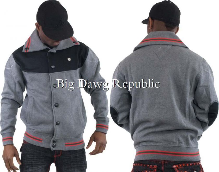   COLLEGIATEMENS SHAWL JACKETS VARSITY TIME IS HOP MONEY JAYZ HIP STYLE