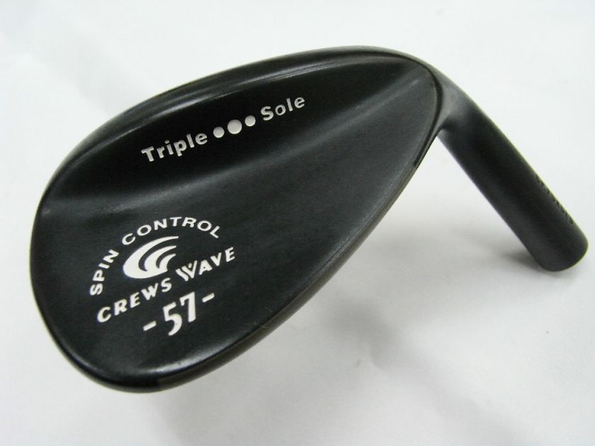 CREWS JAPAN Triple Sole Wedge 57 deg HEAD ONLY Black Model UNUSED 