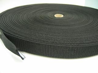 10 yards   1 1/4 Black Polypropylene Webbing (straps)  