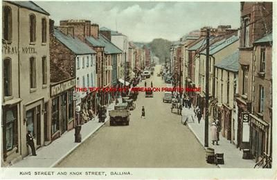 Mayo Ballina King & Knox St Old Photo 14 x 11 Mounted  