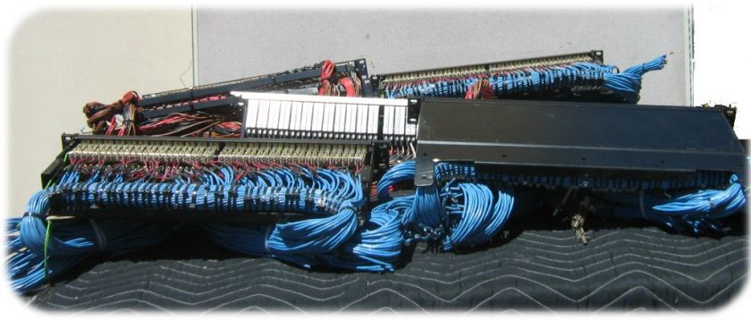 LOT OF 5 BITTREE AND ADC 96 POINT TT PATCHBAYS W/ WIRE HARNESS  