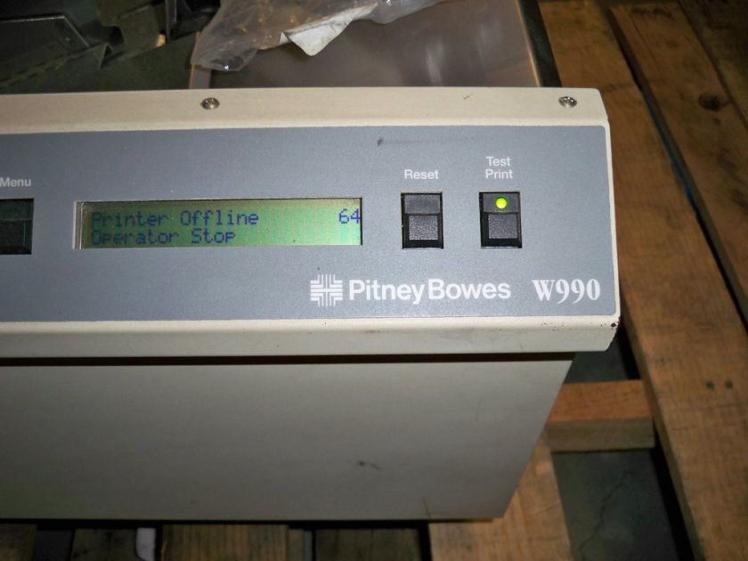 Pitney Bowes W990 Addressing System 1001290  